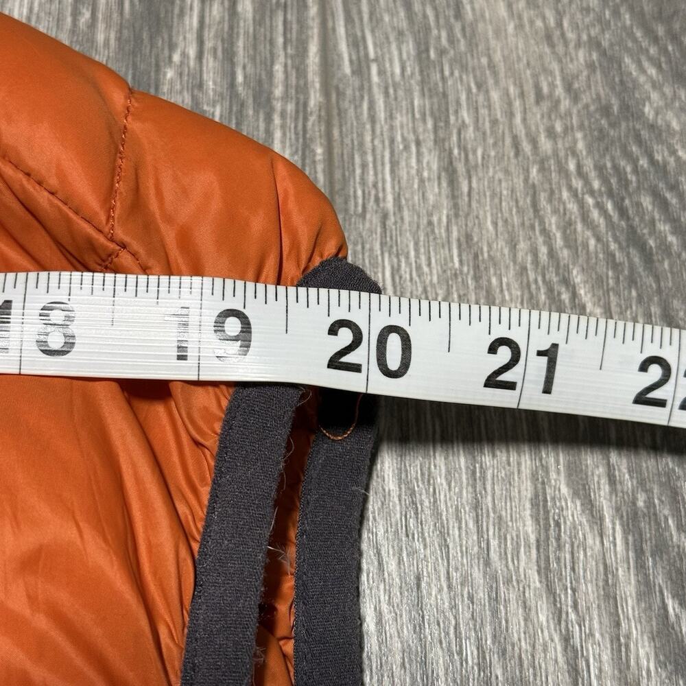 Free Country Down Fill Puffer Vest Mens XXL Orange Zip Hiking Hunting Gorpcore - Picture 7 of 8